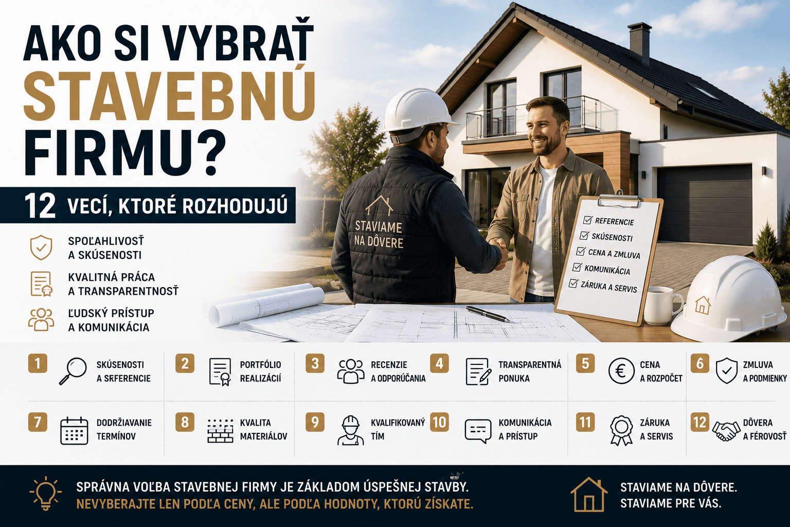Ako si vybrať stavebnú firmu? 12 vecí, ktoré rozhodujú