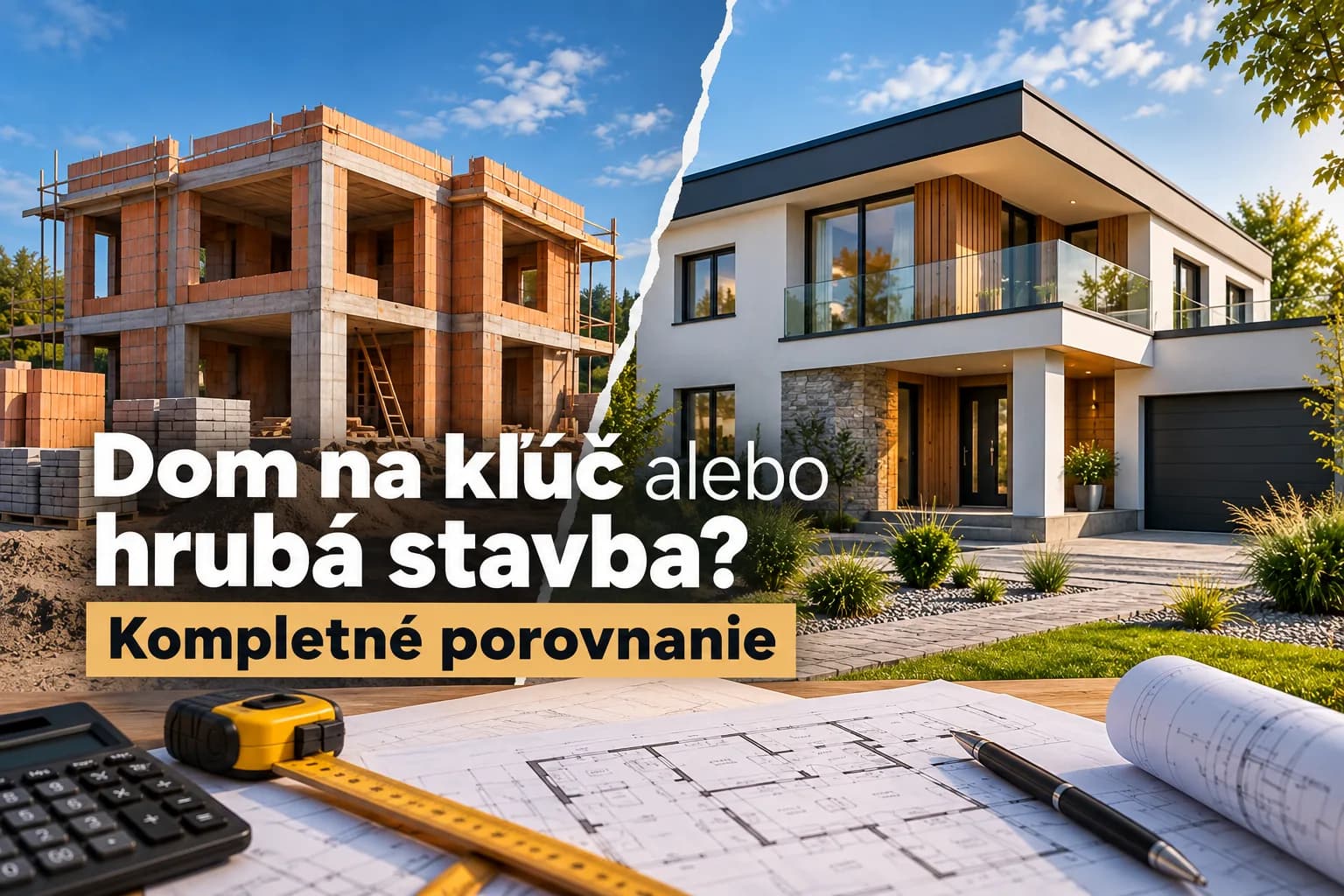 Dom na kľúč alebo hrubá stavba? Kompletné porovnanie