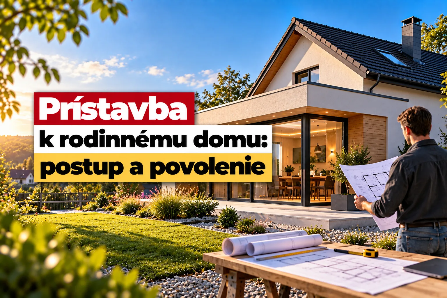 Prístavba k rodinnému domu: postup a povolenie
