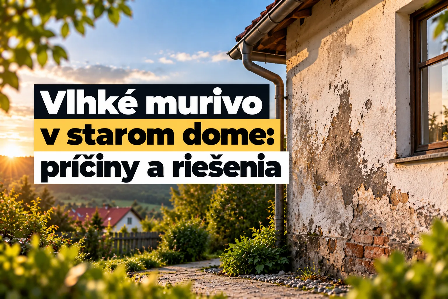 Vlhké murivo v starom dome: príčiny a riešenia